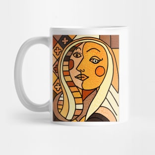 lady cubism Mug